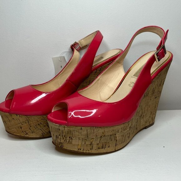 Primadonna Collection Women's Hot Pink Leather Platform Shoes -EU Size 39 (US 8) - Picture 2 of 6